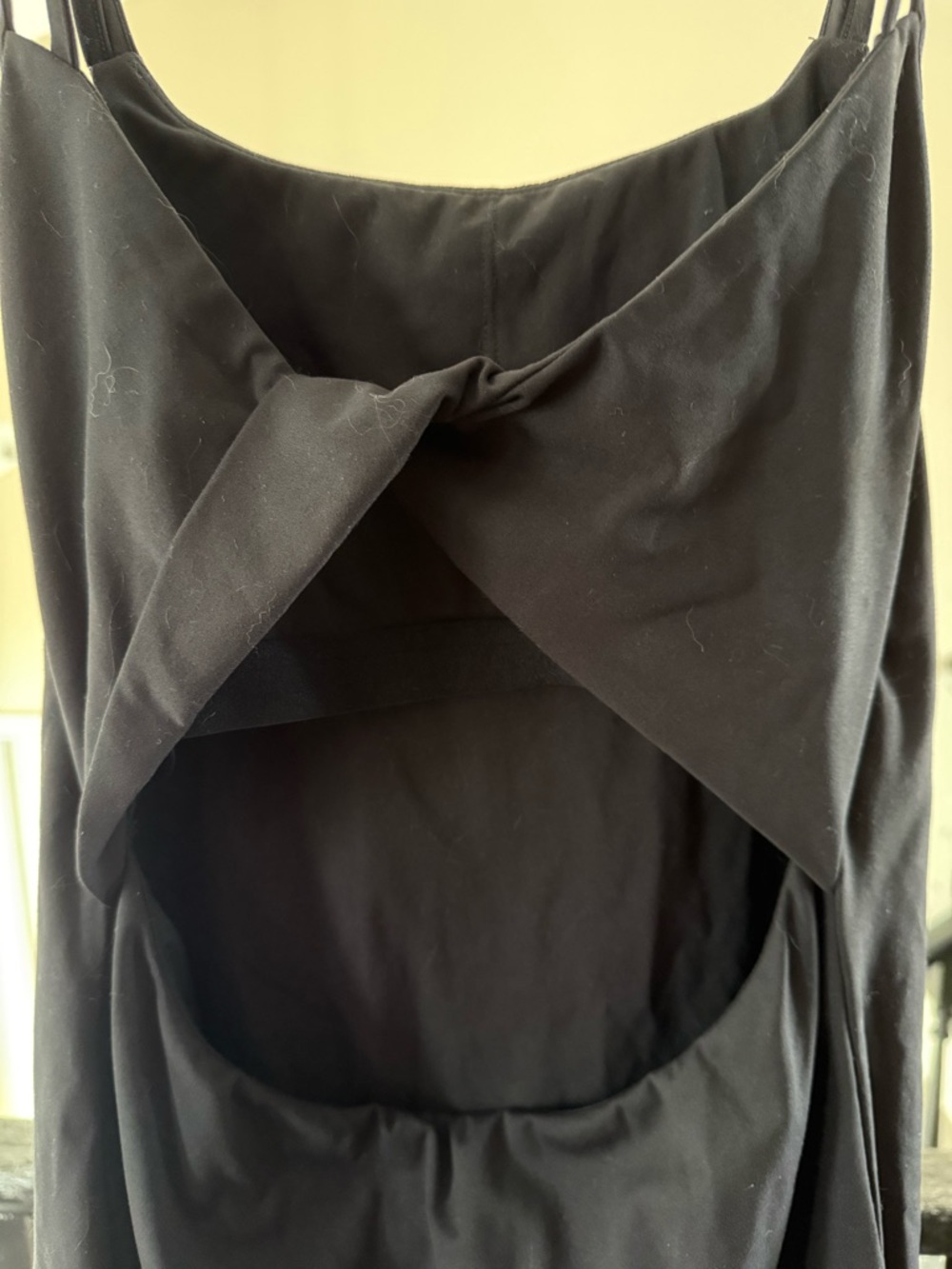 Black Twist-Back Women's Dress